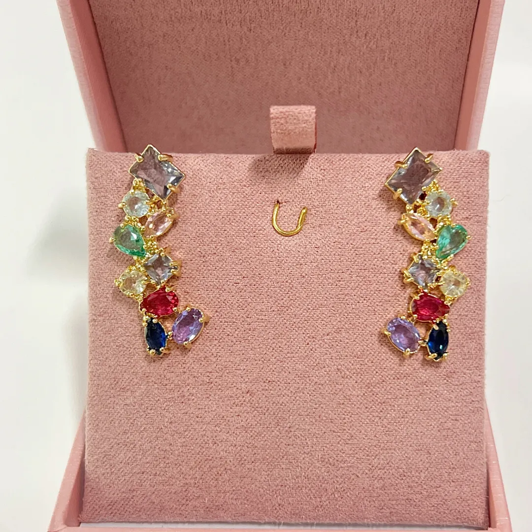 BRINCO EAR CUFF PEDRARIA