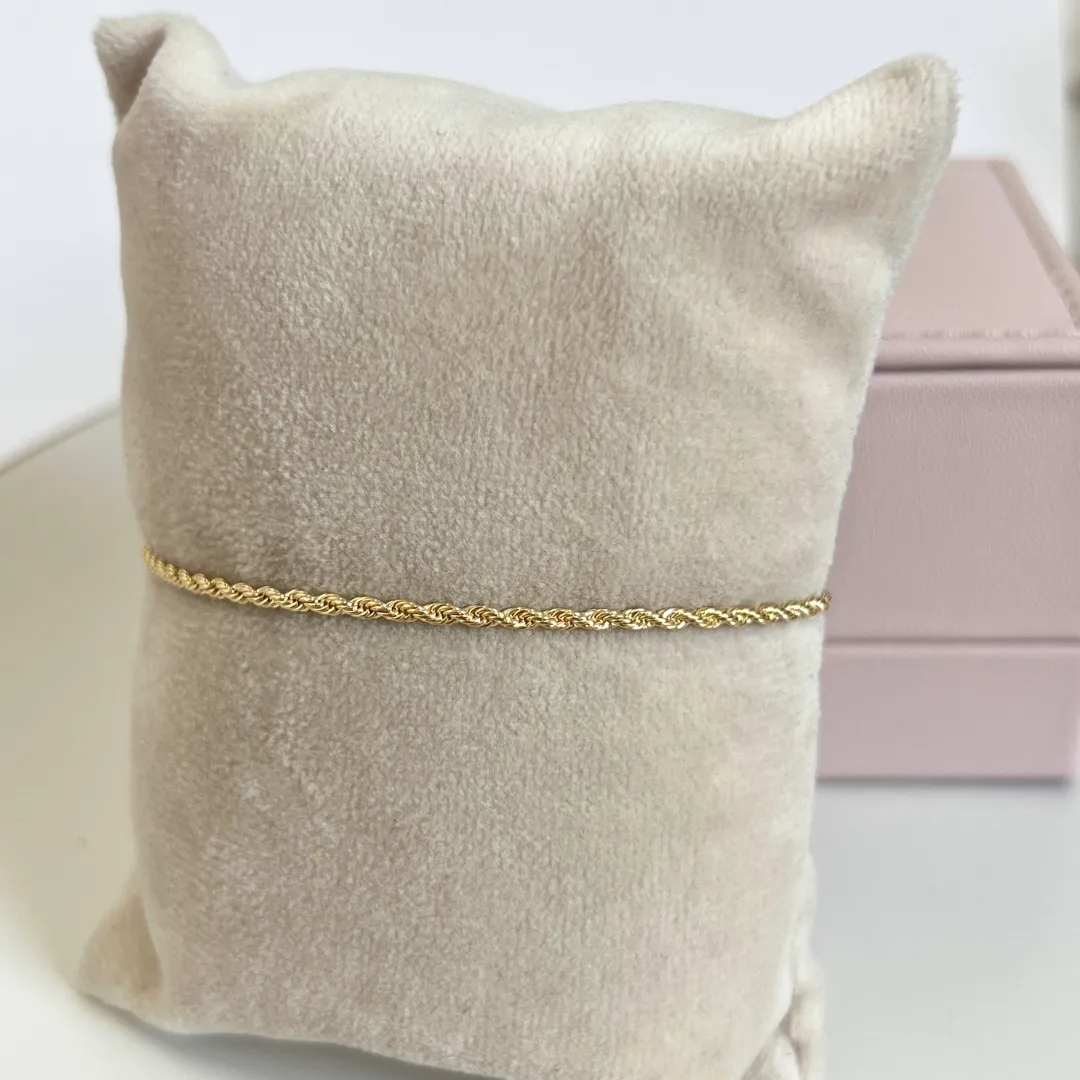PULSEIRA CORDÃO BAIANO 1MM COM EXTENSOR