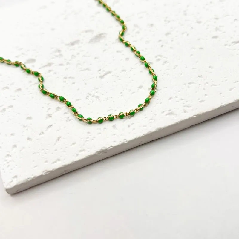 TORNOZELEIRA RESINADA VERDE BANDEIRA