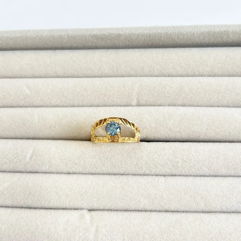 ANEL 2 FIOS E PEDRA ACQUA ANEL 2 FIOS E PEDRA ACQUA