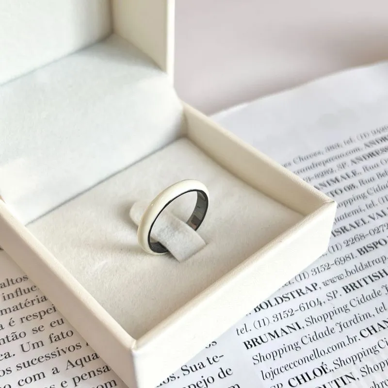 ANEL ESMALTADO BRANCO ANEL ESMALTADO BRANCO