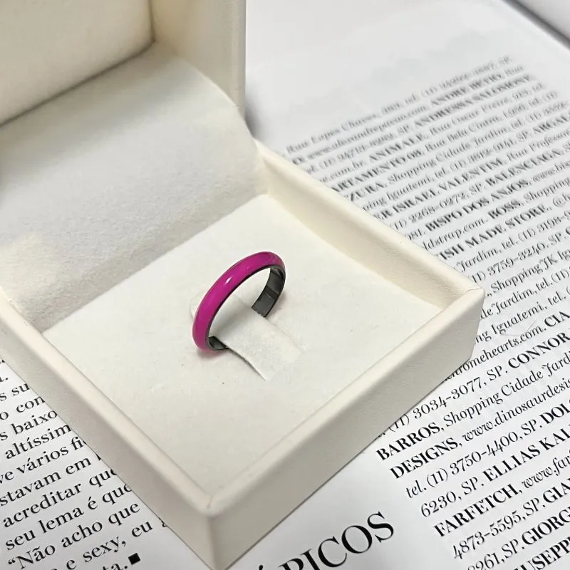 ANEL ESMALTADO PINK ANEL ESMALTADO PINK