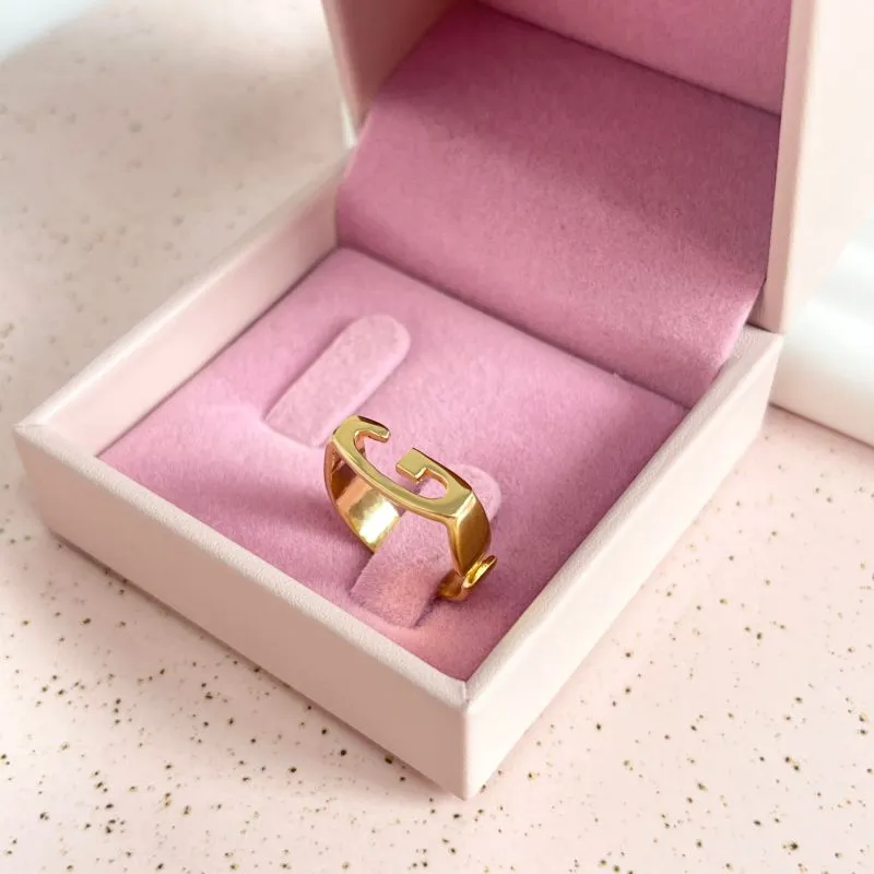 ANEL LETRA HORIZONTAL - G ANEL LETRA HORIZONTAL - G