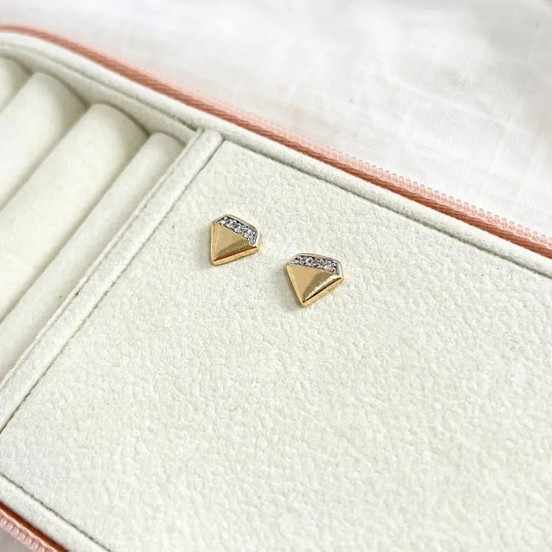 BRINCO DIAMANTE COM DETALHE EM ZIRCONIA