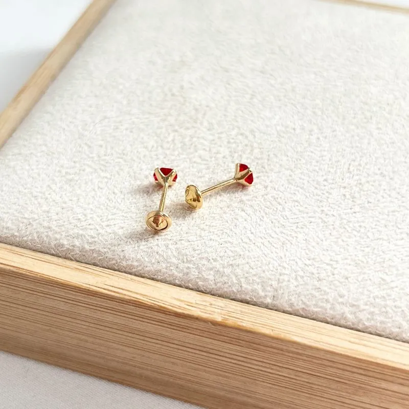 BRINCO PONTO DE LUZ VERMELHO 6MM COM TARRACHA BABY BRINCO PONTO DE LUZ VERMELHO 6MM COM TARRACHA BABY