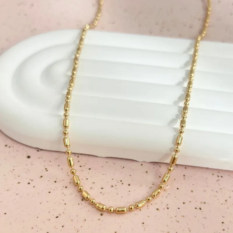 COLAR CHOKER PALITO E BOLINHA 45CM
