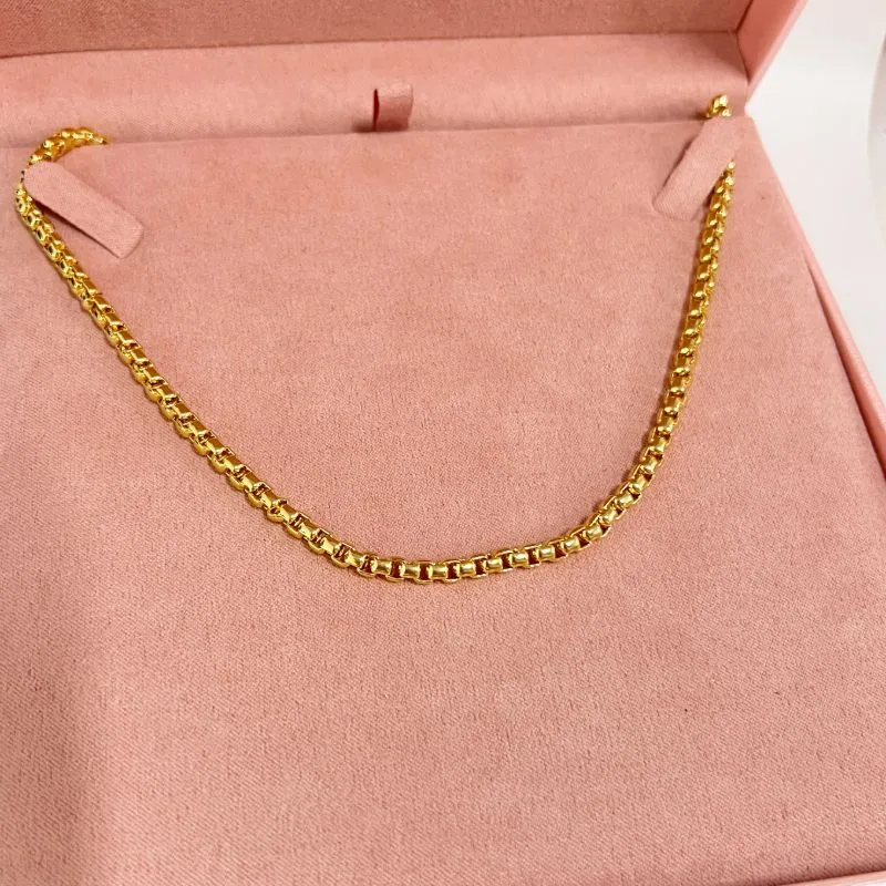 COLAR ELOS ENCAIXE COM MEDALHA DE CORAÇÃO DIAMANTADA 50CM + 5CM EXTENSOR