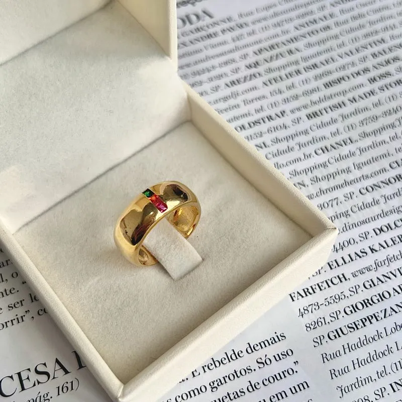 ANEL 3 PEDRAS COLORIDAS ANEL 3 PEDRAS COLORIDAS