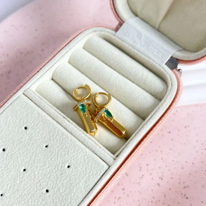 BRINCO ARGOLA + CRISTAL + GOTA BRINCO ARGOLA + CRISTAL + GOTA