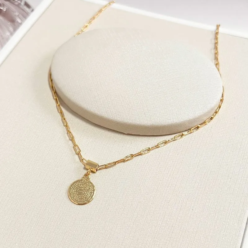 COLAR CARTIER COM MEDALHA DO PAI NOSSO 1,1CM - 50CM