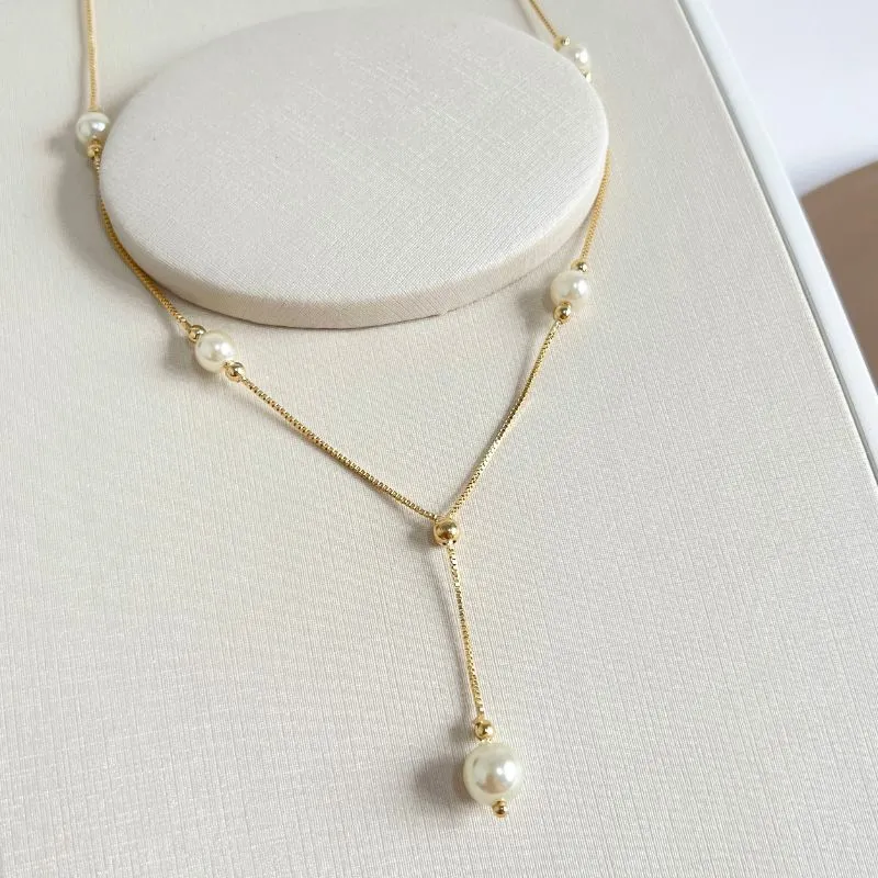 COLAR GRAVATA COM PÉROLAS COLAR GRAVATA COM PÉROLAS