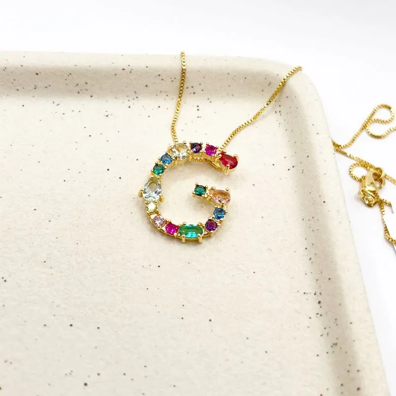 COLAR LETRAS COLORIDAS - G COLAR LETRAS COLORIDAS - G