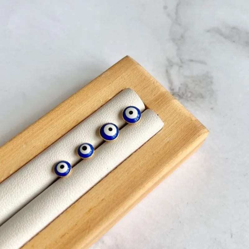 DUPLA BRINCOS DE OLHOS GREGO AZUL DUPLA BRINCOS DE OLHOS GREGO AZUL