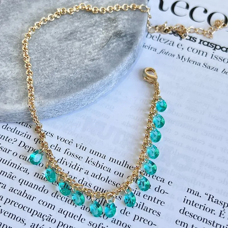 TORNOZELEIRA GOTAS TURMALINA TORNOZELEIRA GOTAS TURMALINA