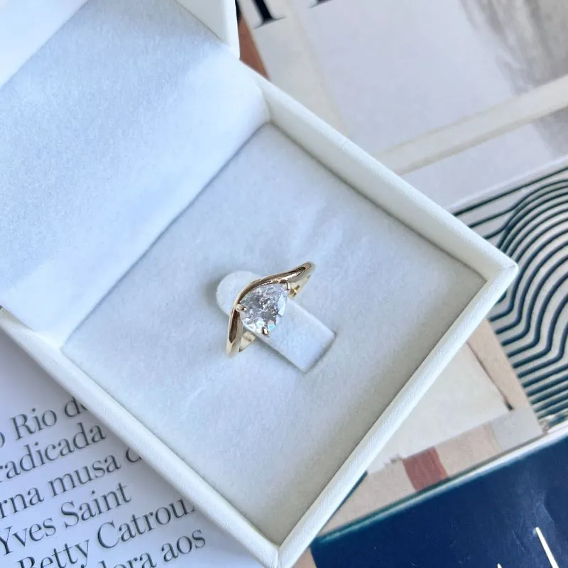 ANEL GOTA ZIRCONIA CRISTAL ANEL GOTA ZIRCONIA CRISTAL