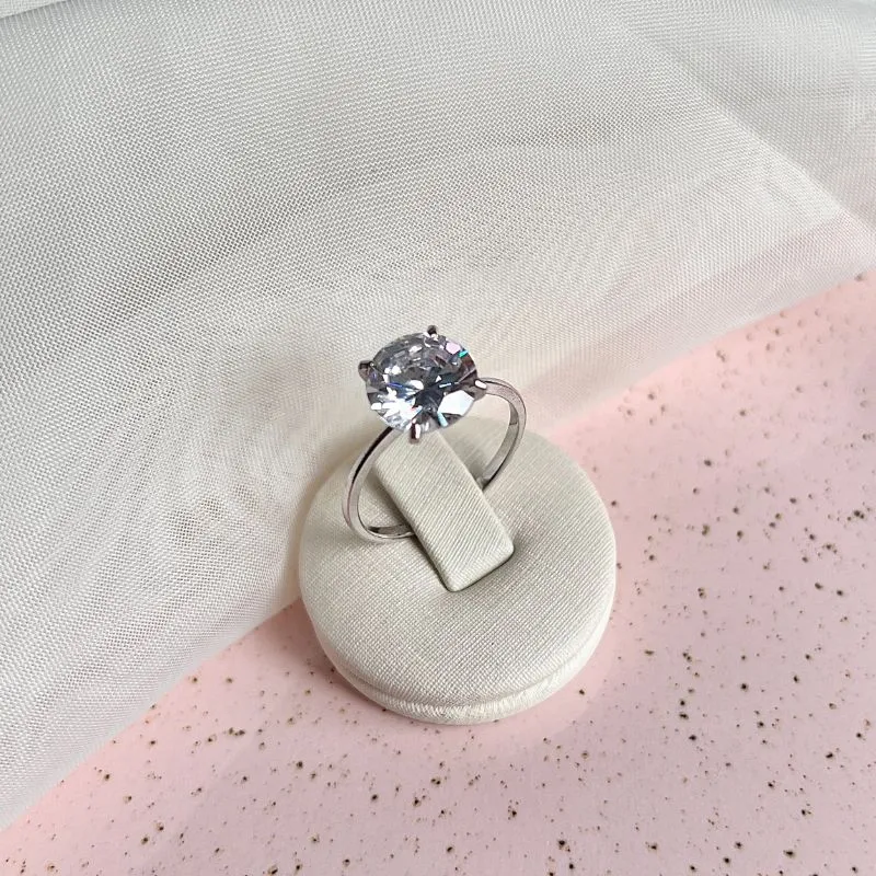 ANEL SOLITÁRIO PEDRA 10MM ANEL SOLITÁRIO PEDRA 10MM