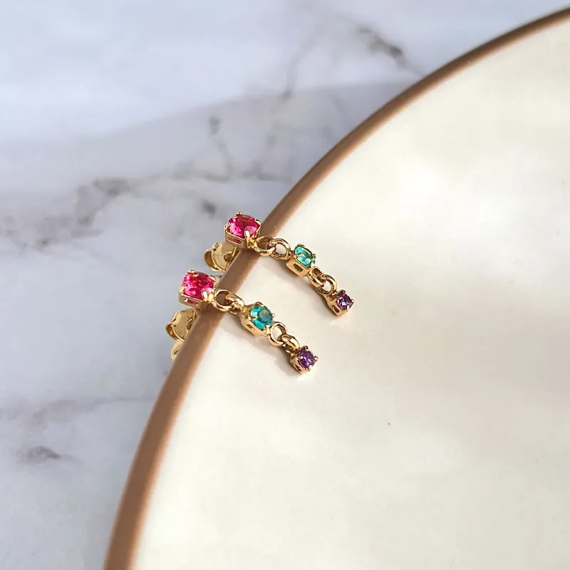 BRINCO 3 PEDRINHAS PENDURADINHAS