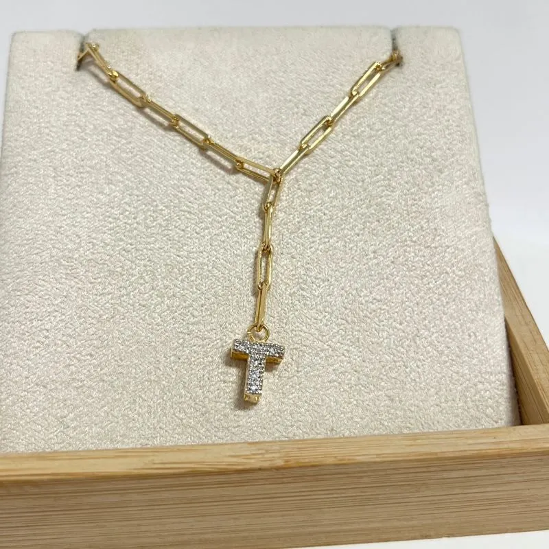 COLAR CARTIER GRAVATA COM LETRA - T
