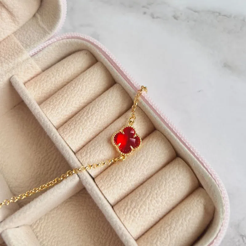 COLAR CHOKER MINI TREVO VERMELHO 45CM COLAR CHOKER MINI TREVO VERMELHO 45CM