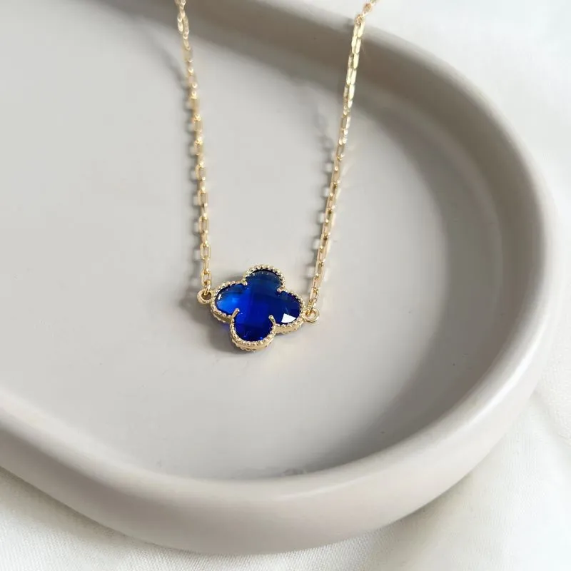 COLAR CHOKER TREVO AZUL BIC 40CM COLAR CHOKER TREVO AZUL BIC 40CM