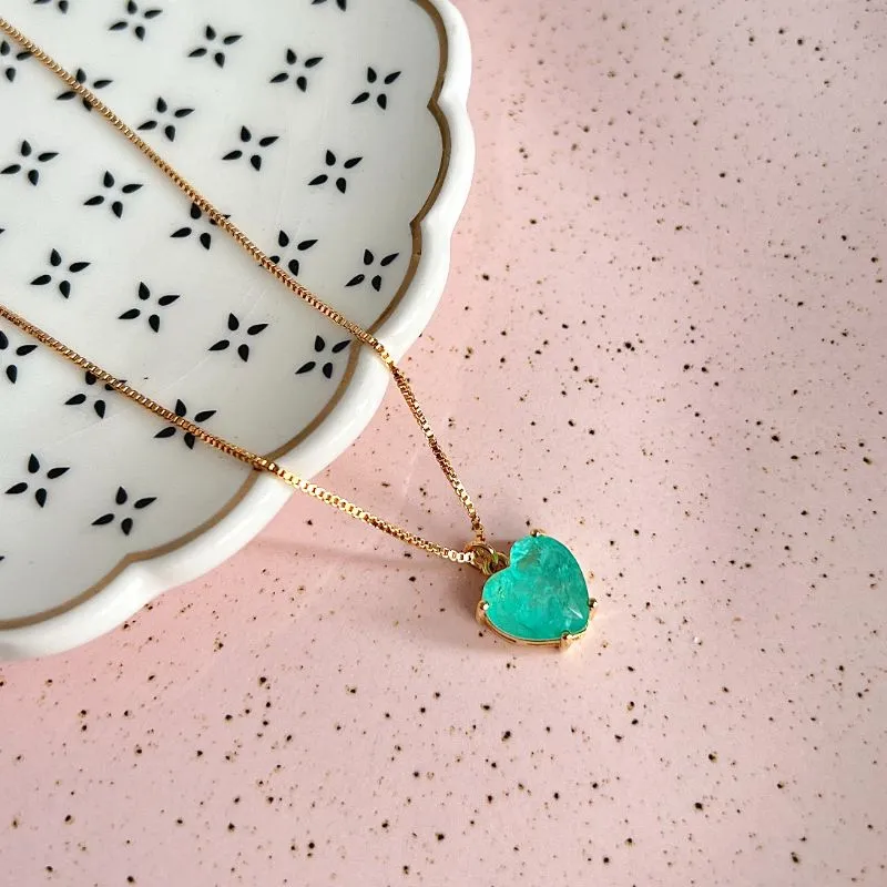 COLAR CORAÇÃO TURMALINA FUSION COLAR CORAÇÃO TURMALINA FUSION