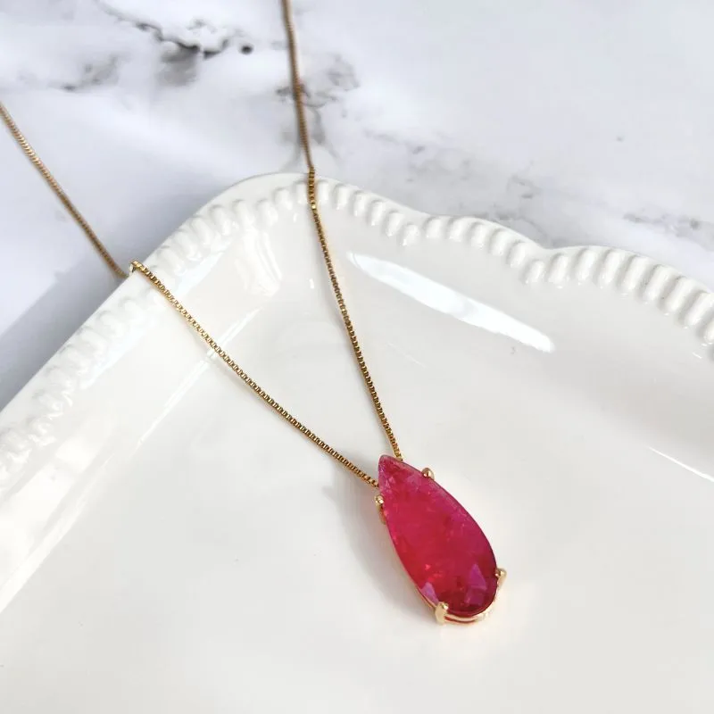 COLAR GOTAS FUSION VERMELHO