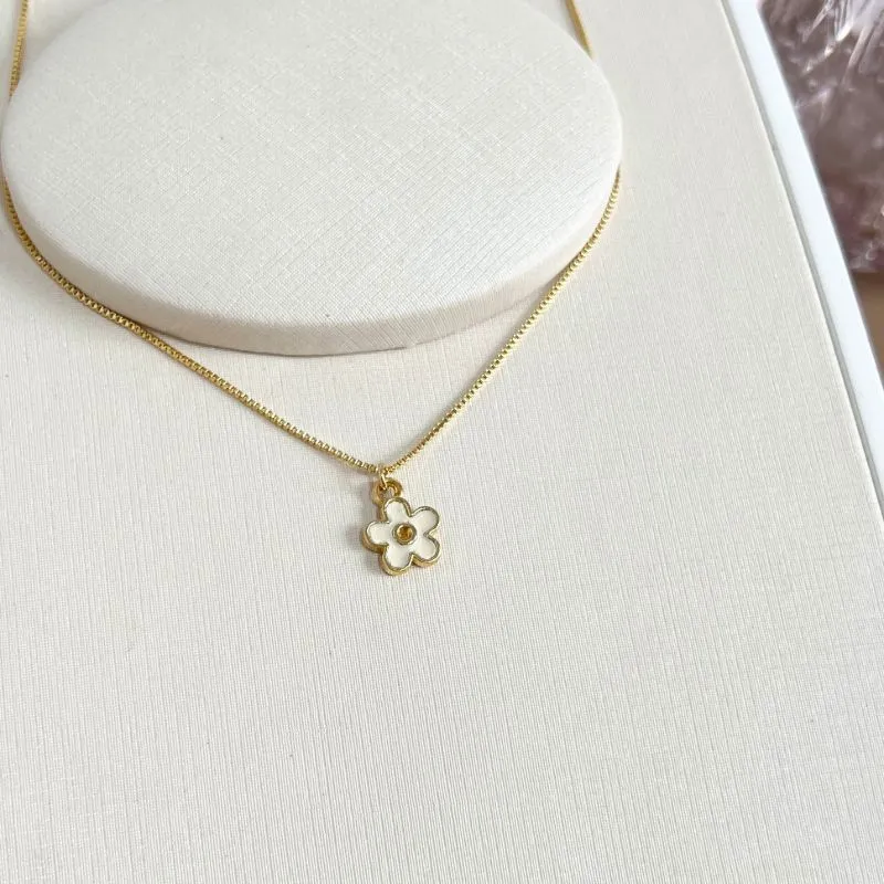 COLAR INFANTIL FLOR AMARELINHA