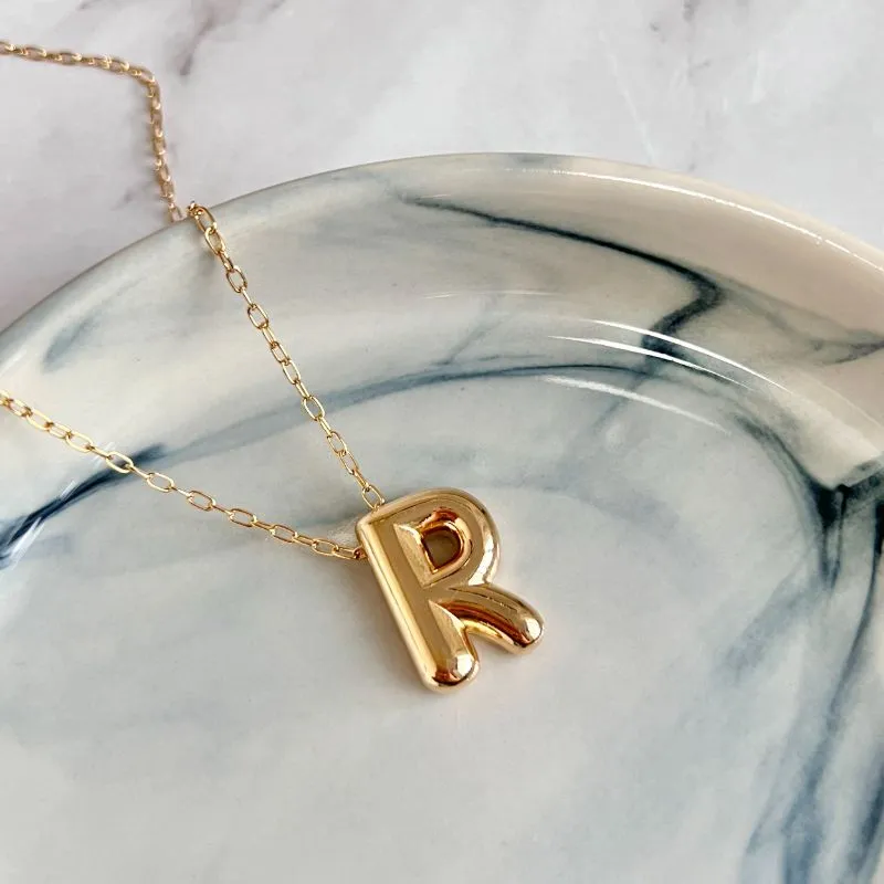 COLAR LETRA BUBBLE LISA - R