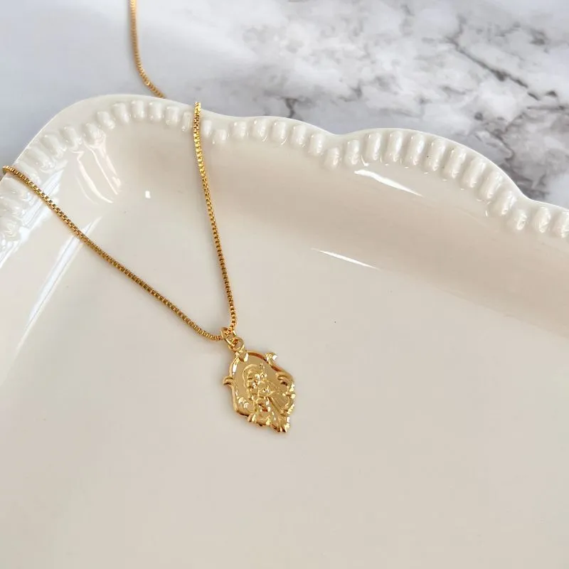 COLAR MEDALHA SANTO ANTÔNIO - RÉPLICA DE OURO COLAR MEDALHA SANTO ANTÔNIO - RÉPLICA DE OURO