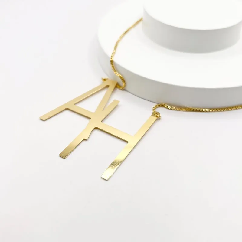 COLAR MONOGRAMA LISO 2 LETRAS COLAR MONOGRAMA LISO 2 LETRAS