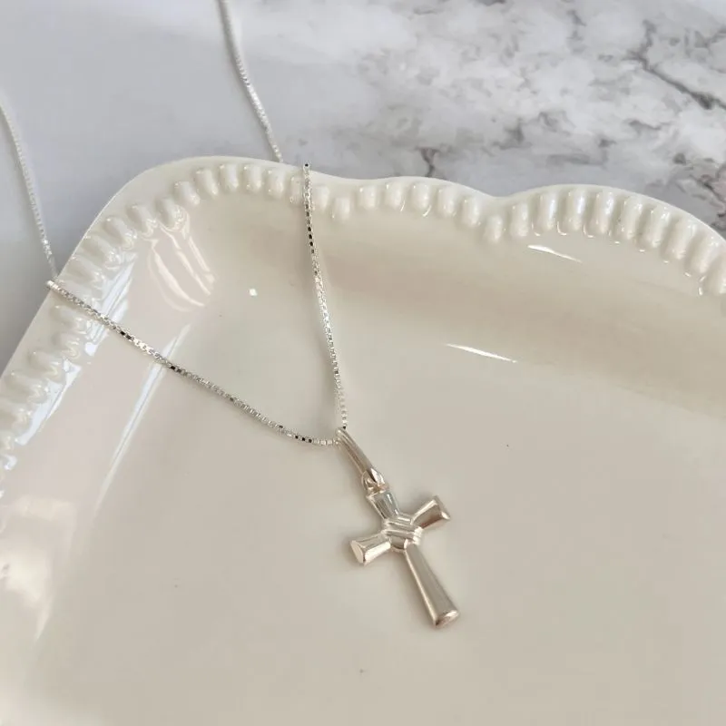 COLAR PINGENTE PRATA925 CRUZ AMARRADA - 70CM COLAR PINGENTE PRATA925 CRUZ AMARRADA - 70CM