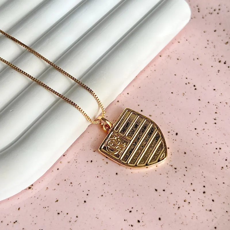 COLAR PINGENTE TIME FUTEBOL FLAMENGO - 60CM