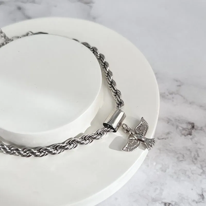 PULSEIRA CORDÃO BAIANO COM PINGENTE DO DIVINO ESPÍRITO SANTO