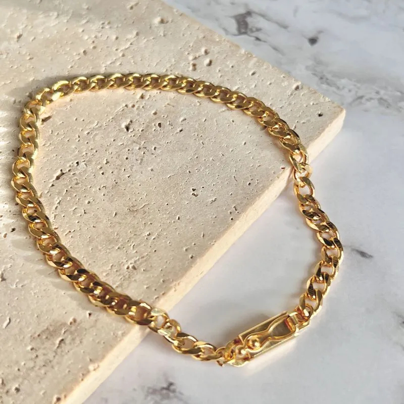 PULSEIRA ELO GRUMET COM FECHO CAIXA E ENCAIXE