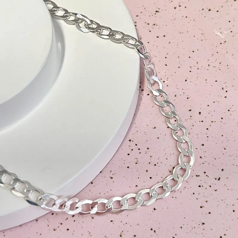 PULSEIRA PRATA925 ELO GRUMET FIO 100