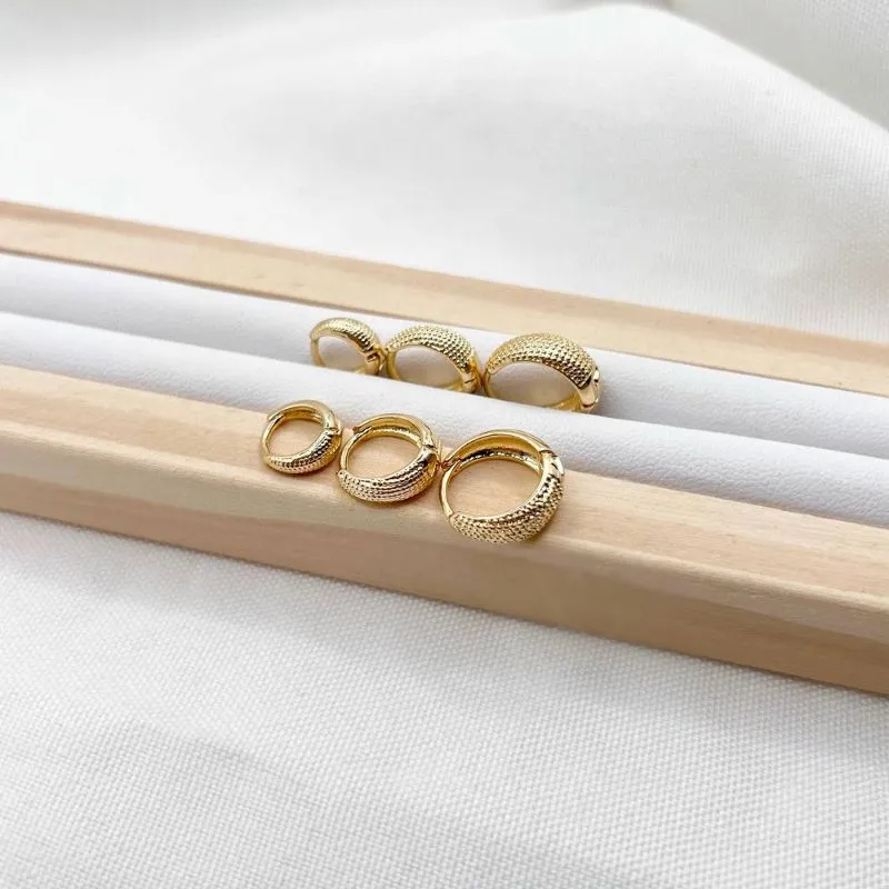 TRIO ARGOLA ARTICULADA GOTA TRABALHADA TRIO ARGOLA ARTICULADA GOTA TRABALHADA