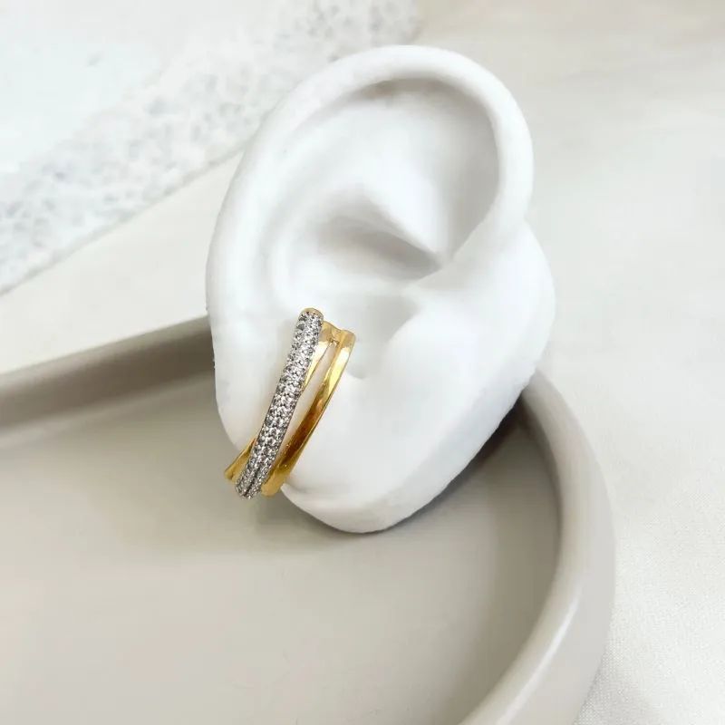 BRINCO EAR HOOK LISO COM MICRO ZIRCONIAS BRINCO EAR HOOK LISO COM MICRO ZIRCONIAS