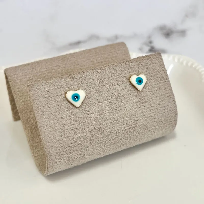 BRINCO PINO OLHO GREGO FORMATO CORAÇÃO