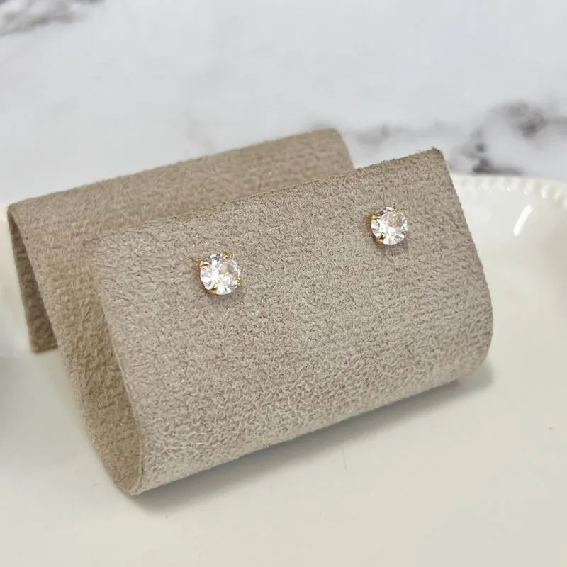 BRINCO PONTO DE LUZ ZIRCONIA 6MM BRINCO PONTO DE LUZ ZIRCONIA 6MM