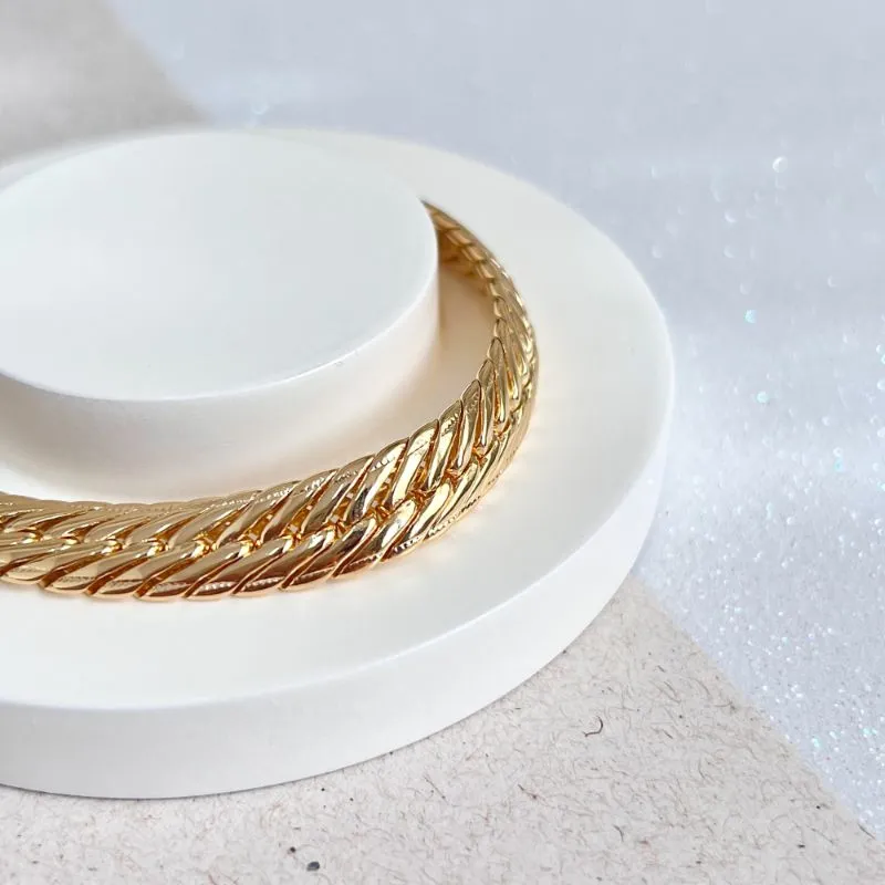 PULSEIRA GRUME DUPLA TRABALHADA 9,7MM PULSEIRA GRUME DUPLA TRABALHADA 9,7MM