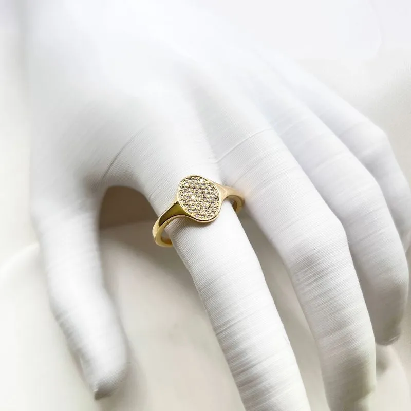 ANEL CHUVEIRINHO OVAL DE MICRO ZIRCONIA