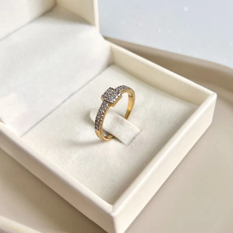 ANEL CHUVERINHO QUADRADO MICRO ZIRCONIA