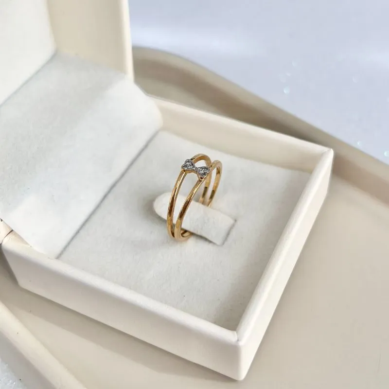 ANEL DOIS MINIS CORAÇÃO