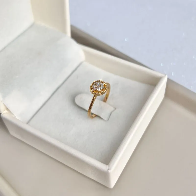 ANEL SOLITÁRIO FLOR