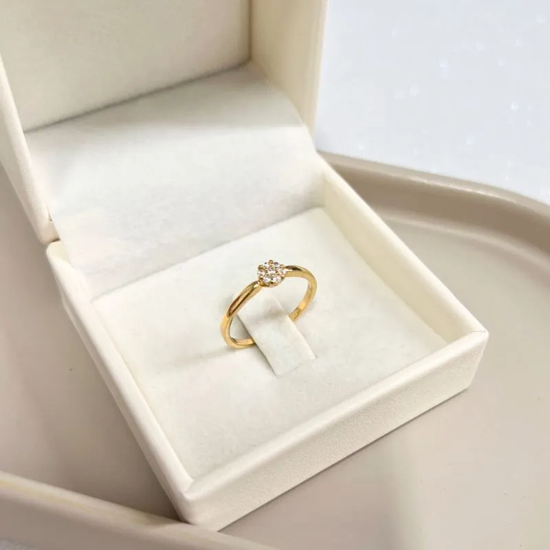 ANEL SOLITÁRIO FLOR