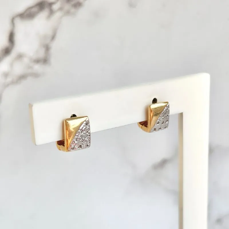 BRINCO ARGOLA ARTICULADA QUADRADA