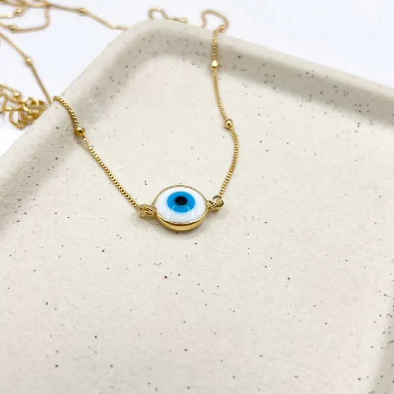 COLAR BOLINHA COM OLHO GREGO