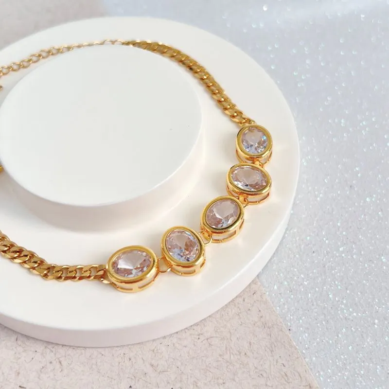 PULSEIRA 5 PEDRAS OVAIS