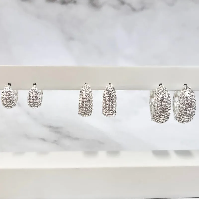 TRIO BRINCO ARGOLAS MICRO ZIRCONIAS