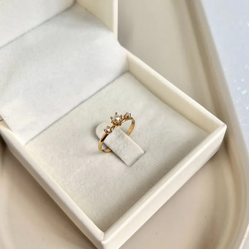 ANEL 3 PÉROLAS - INFANTIL/FALANGE